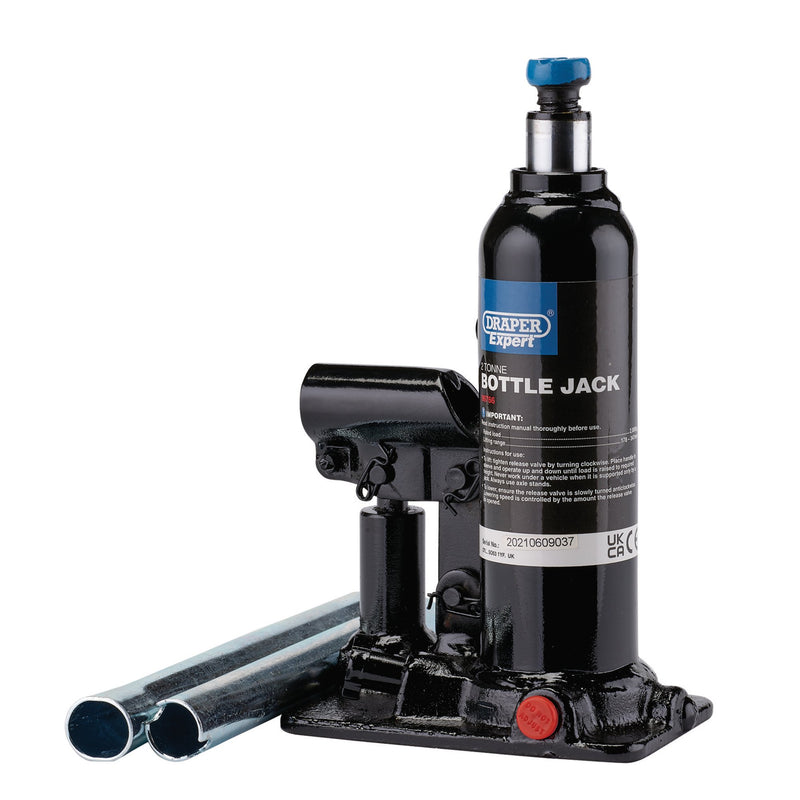 DR-99766 — Draper Expert Hydraulic Bottle Jack, 2 Tonne
