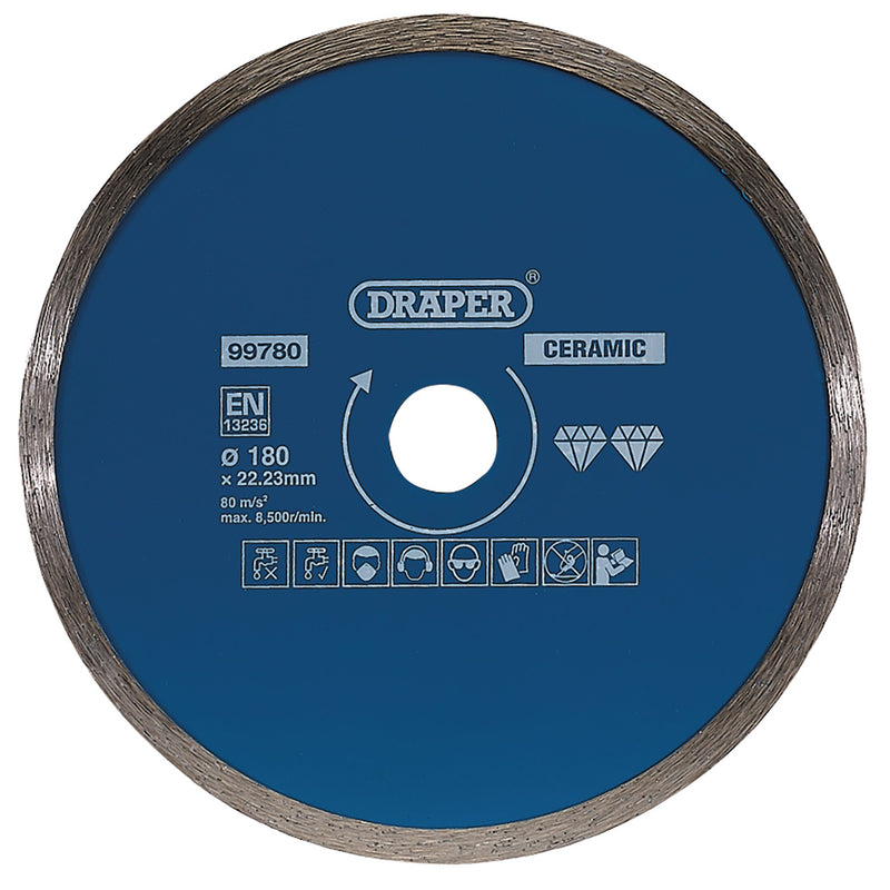 DR-99780 — Continuous Diamond Blade, 180mm