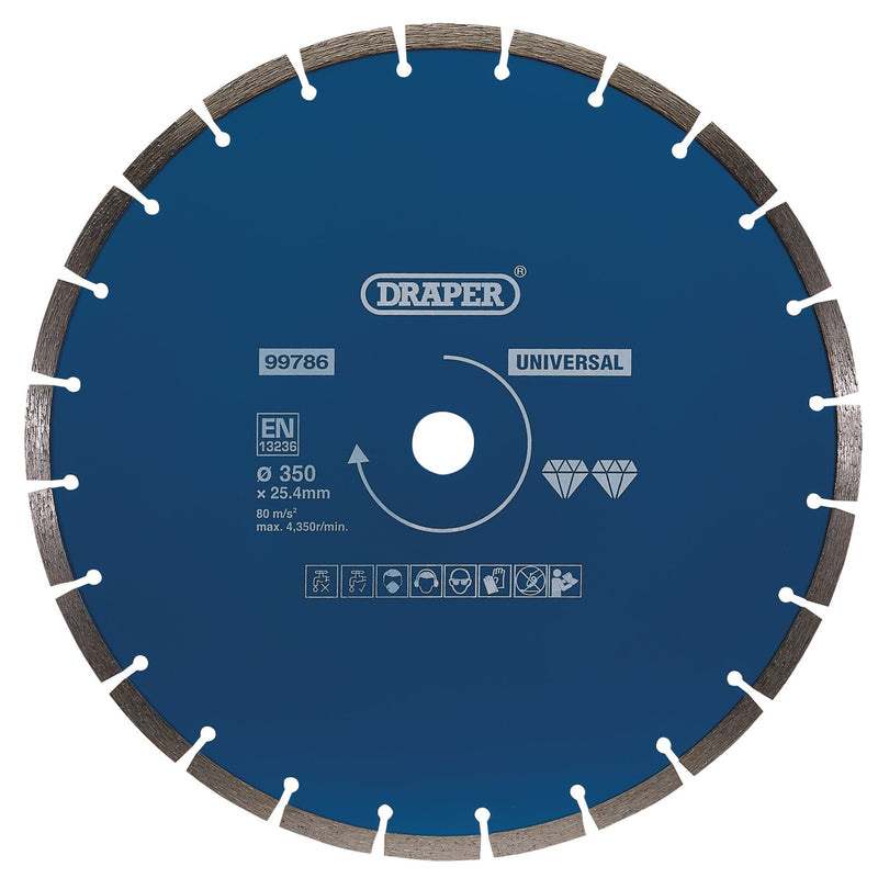 DR-99786 — Segmented Diamond Blade, 350mm