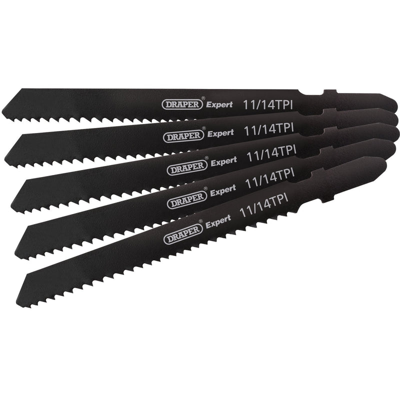 Draper DT118B Jigsaw Blade Set, 92mm (5 Piece) - DR-81730 - Draper - Trade Counter Direct