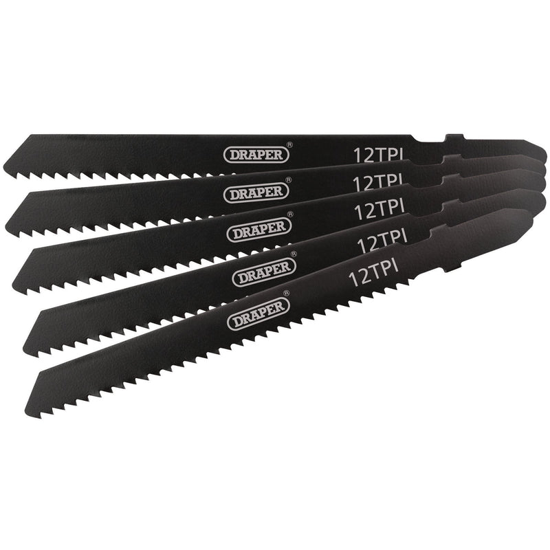 Draper DT119B Jigsaw Blade Set, 92mm (5 Piece) - DR-81722 - Draper - Trade Counter Direct
