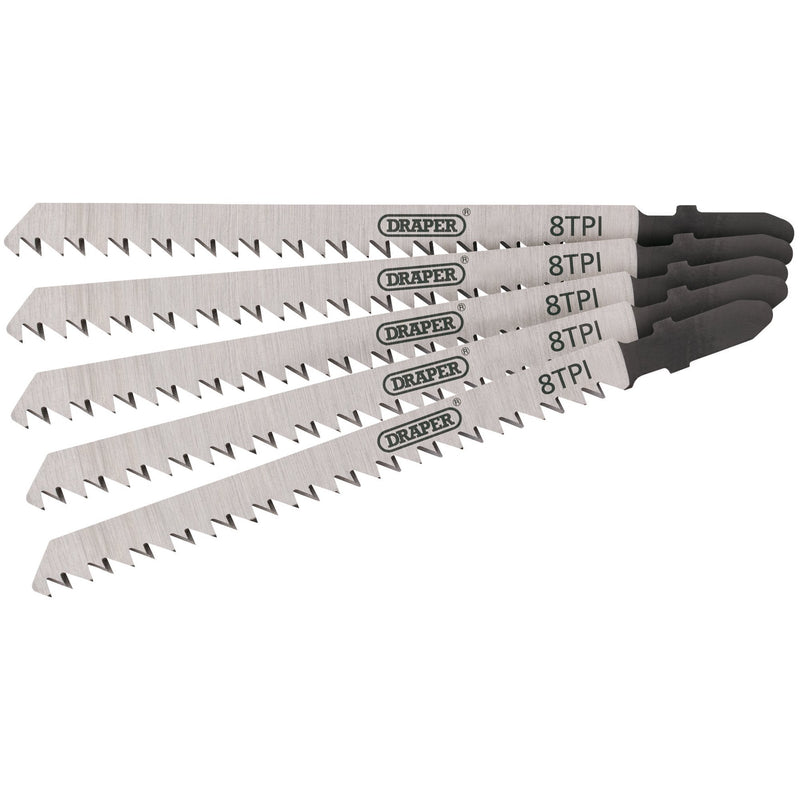 Draper DT301CD Jigsaw Blade Set, 115mm (5 Piece) - DR-81728 - Draper - Trade Counter Direct