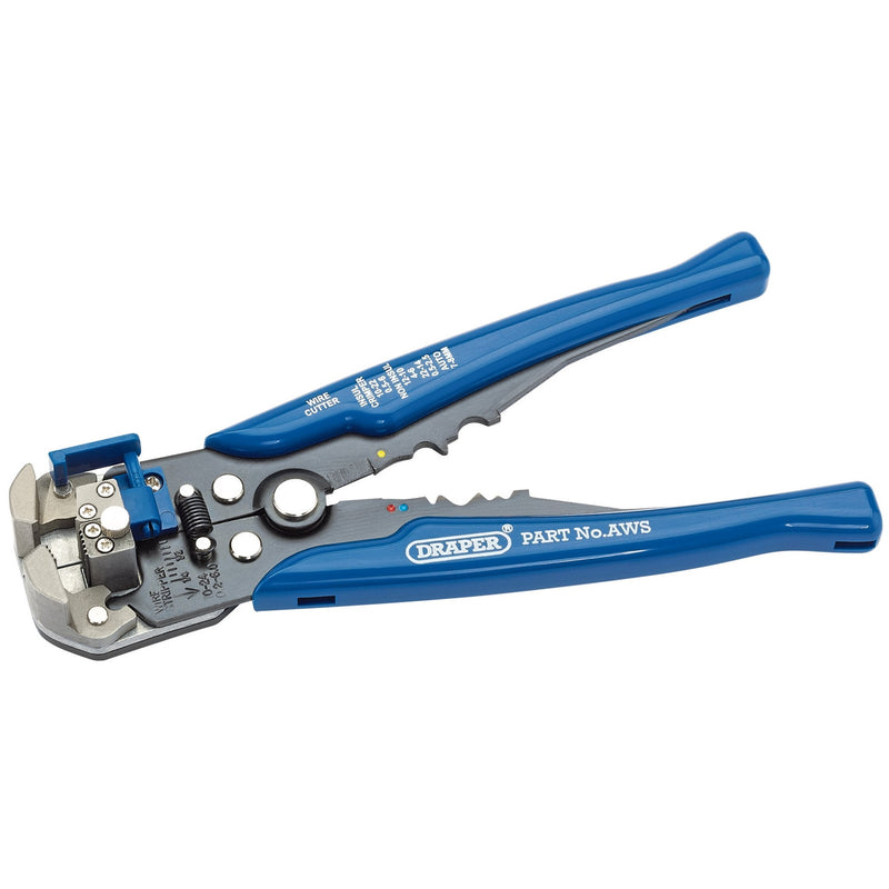 Draper Dual Action Automatic Wire Stripper/Crimper, 205mm - DR-35385 - Draper - Trade Counter Direct