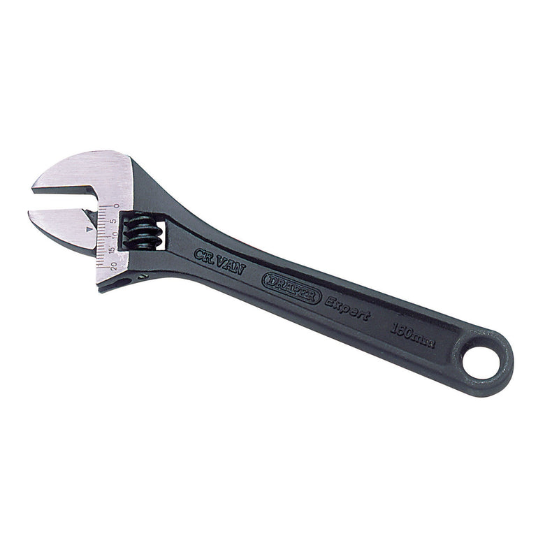 Draper Expert Crescent-Type Adjustable Wrench with Phosphate Finish - DR-52679 - Draper - Trade Counter Direct
