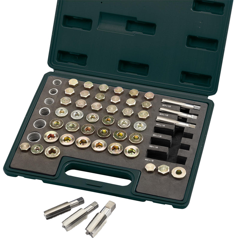 Draper Expert Drain Plug Repair Kit (120 Piece) - DR-36631 - Draper - Trade Counter Direct