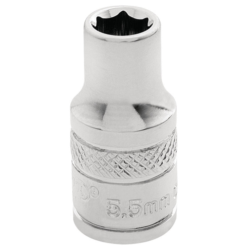 Draper Expert HI-TORQ® 6 Point Socket, 1/4" Sq. Dr., 5.5mm - DR-32449 - Draper - Trade Counter Direct