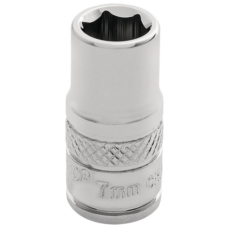 Draper Expert HI-TORQ® 6 Point Socket, 1/4" Sq. Dr., 7mm - DR-32487 - Draper - Trade Counter Direct