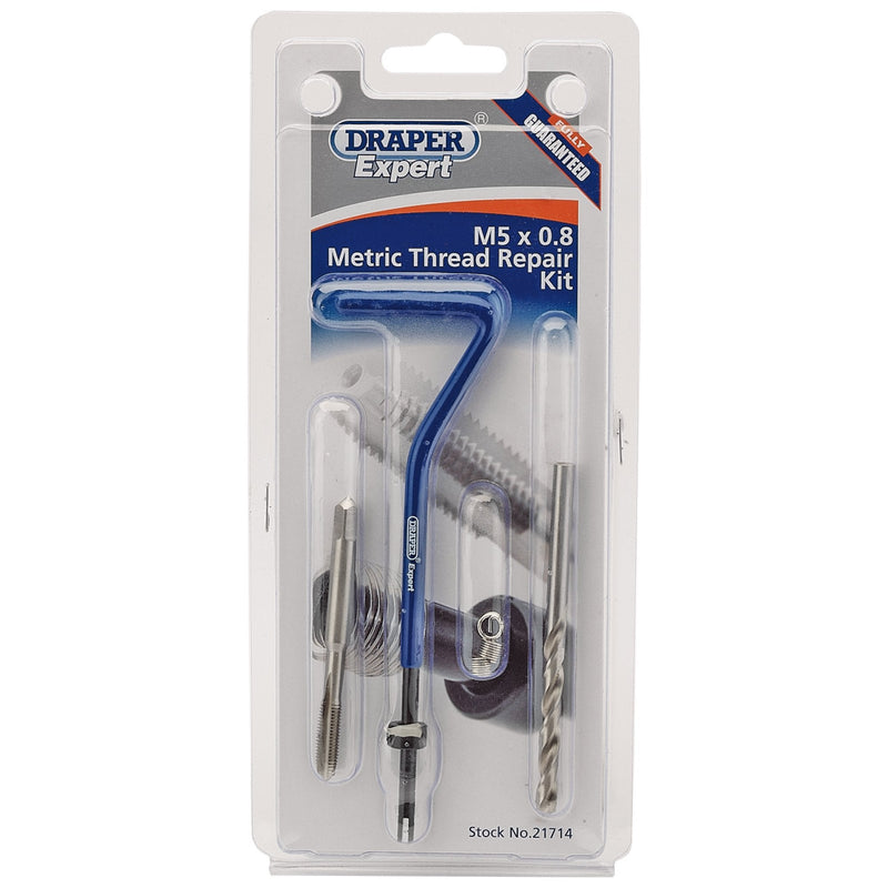 Draper Expert Metric Thread Repair Kit, M5 x 0.8 - DR-21714 - Draper - Trade Counter Direct