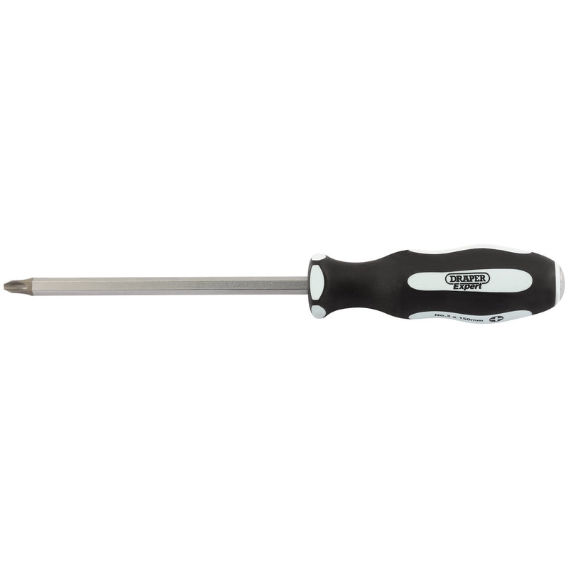Draper Expert 'Pound Thru' Cross Slot Soft Grip Screwdriver - DR-35225 - Draper - Trade Counter Direct