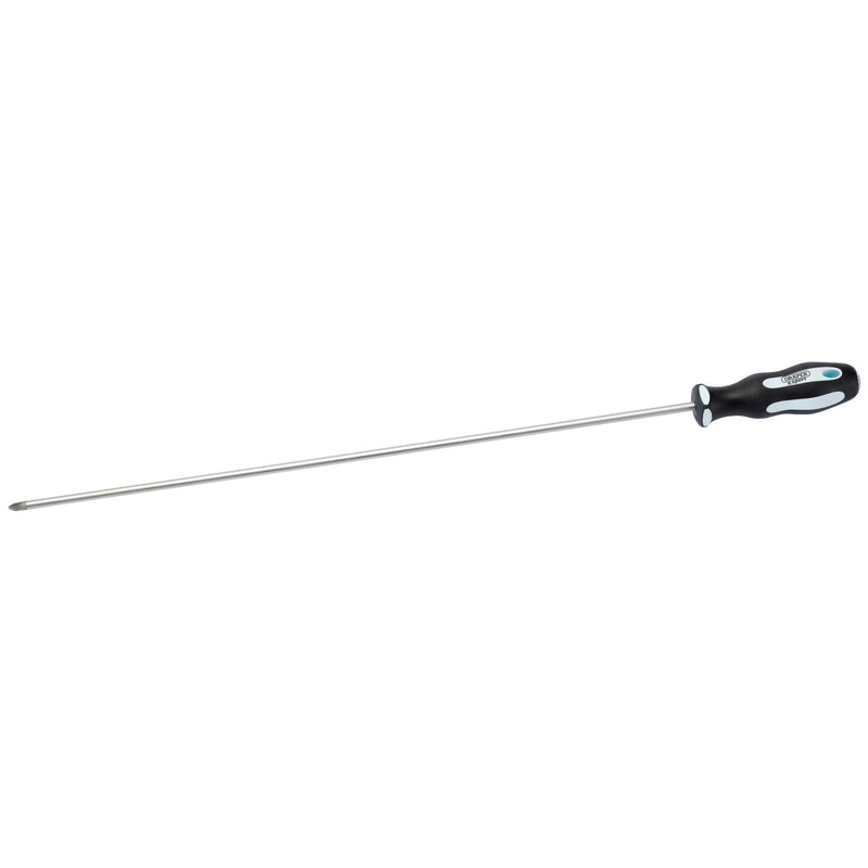 Draper Expert PZ Type Extra Long Reach Soft Grip Screwdriver, No.2 x 450mm - DR-63593 - Draper - Trade Counter Direct