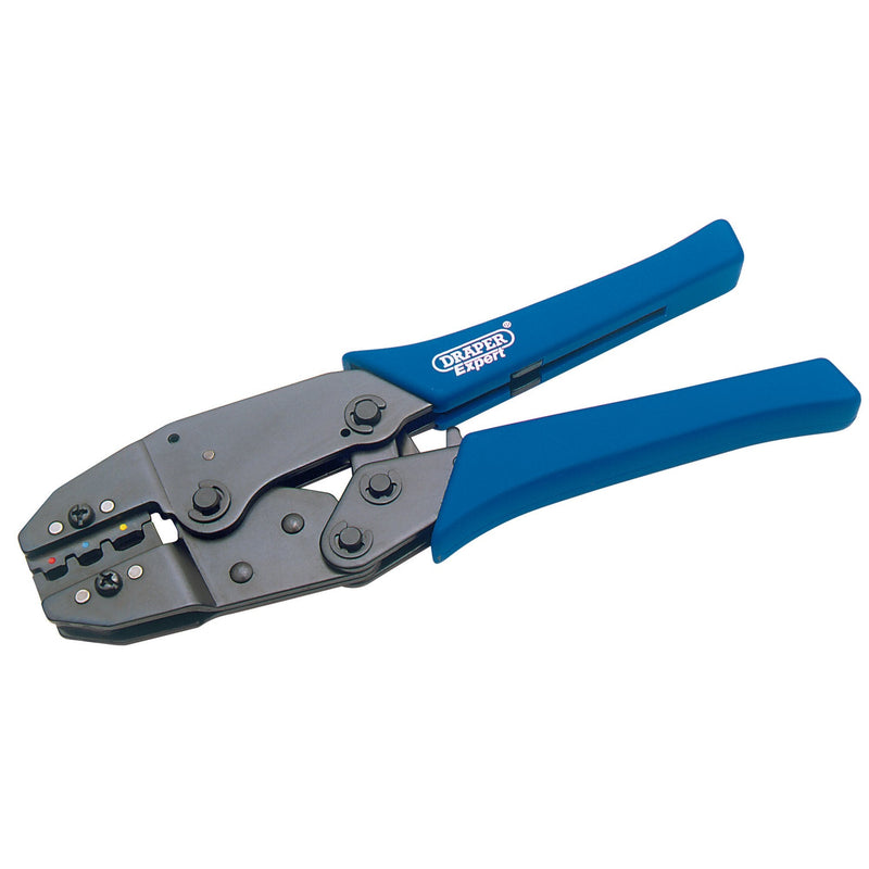 Draper Expert Ratchet Action Terminal Crimping Tool, 220mm - DR-35574 - Draper - Trade Counter Direct