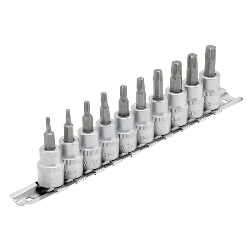 Draper Expert TX-STAR® Socket Bit Set, 3/8" Sq. Dr., 48mm (10 Piece) - DR-16309 - Draper - Trade Counter Direct