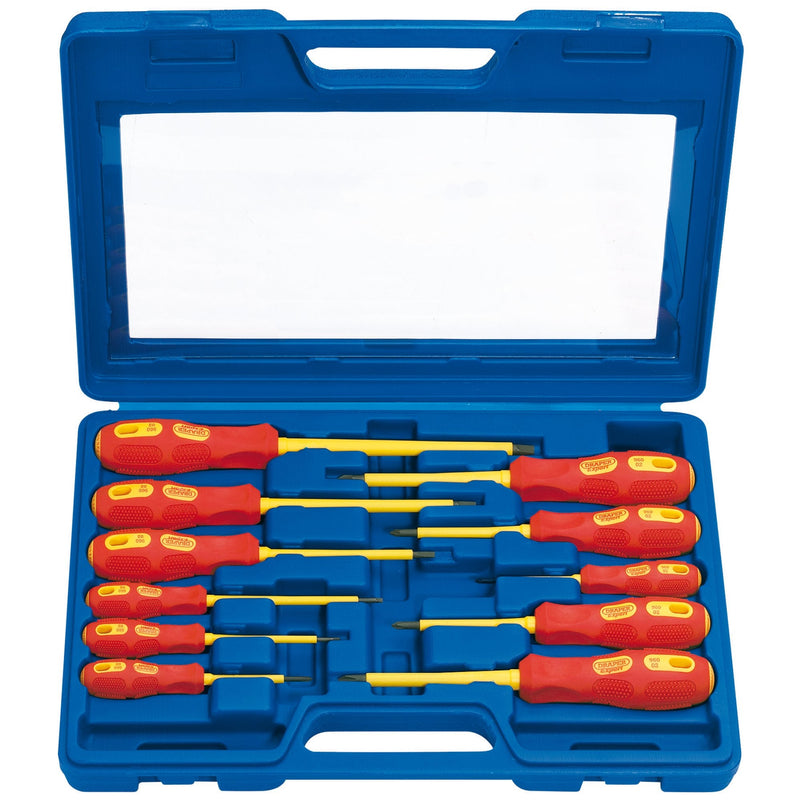 Draper Expert VDE Approved Fully Insulated Screwdriver Set (11 Piece) - DR-69234 - Draper - Trade Counter Direct