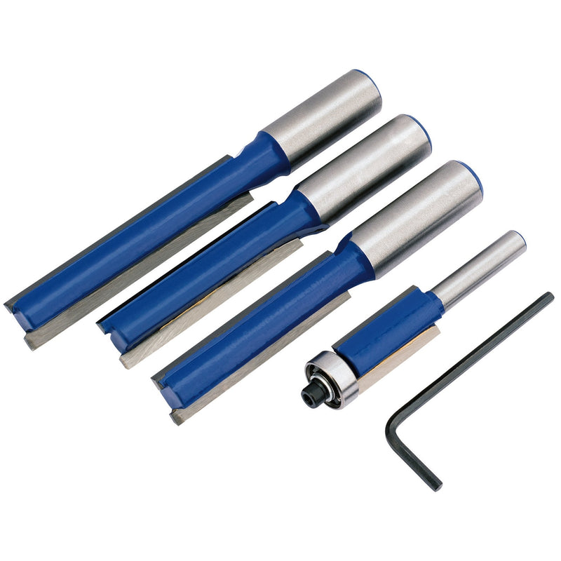 Draper Extra Long Router Bit Set (4 Piece) - DR-89993 - Draper - Trade Counter Direct