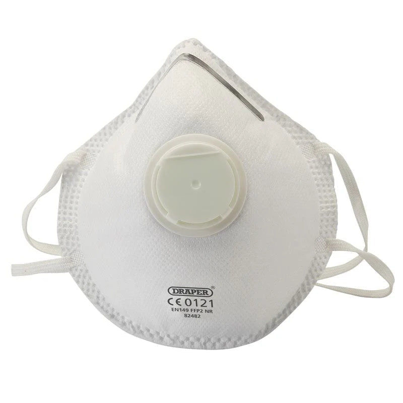 Draper FM25/B FFP2 NR Moulded Masks (Pack of 3) - (82482) - DR-82482 - Draper - Trade Counter Direct