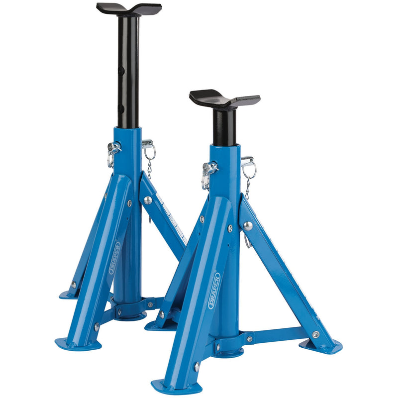 Draper Folding Axle Stands, 2 Tonne (Pair) - DR-55319 - Draper - Trade Counter Direct