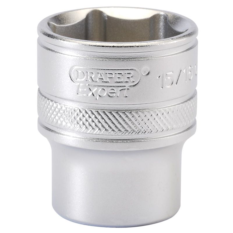Draper H - AF/MS 6 Point Imperial Socket, 1/2" Sq. Dr., 15/16" - (16633) - DR-16633 - Draper - Trade Counter Direct