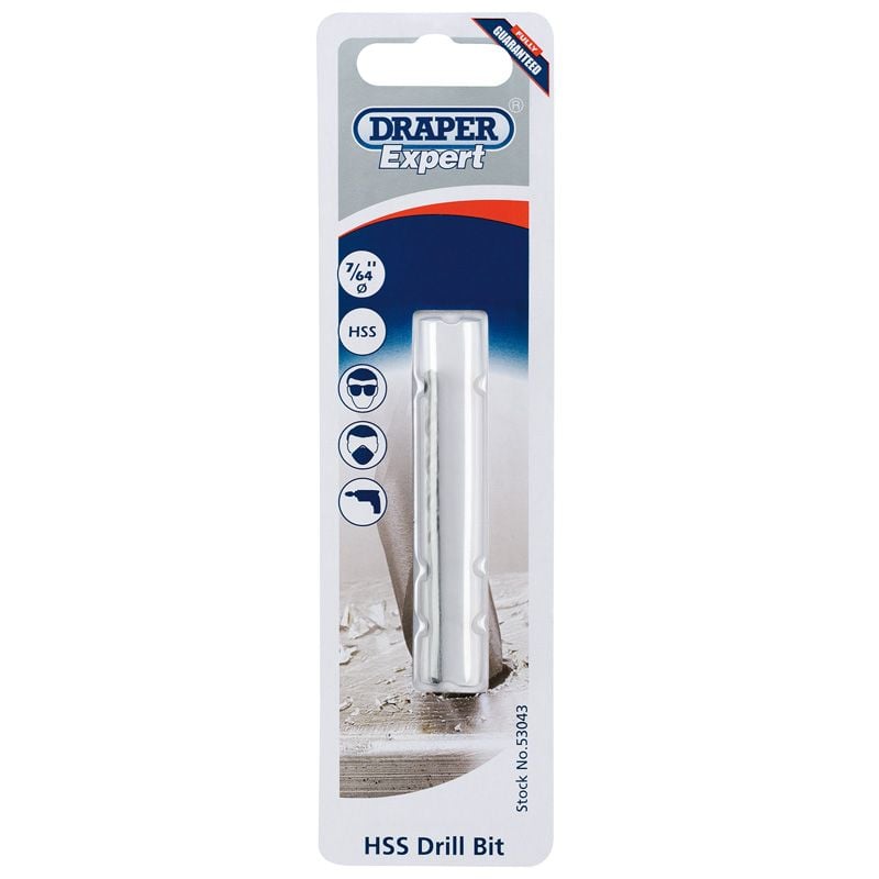 Draper H29PS/B HSS Drill Bit, 7/64" - (53043) - DR-53043 - Draper - Trade Counter Direct