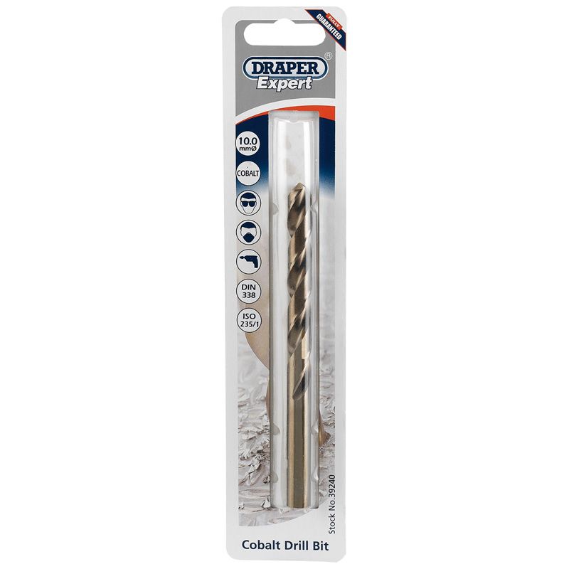 Draper H30PB HSS Cobalt Drill Bit, 10.0mm - (39240) - DR-39240 - Draper - Trade Counter Direct