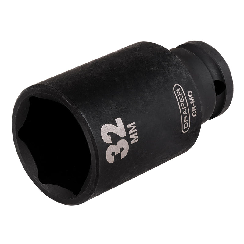 Draper HI-TORQ® Deep Impact Socket, 1/2" Sq. Dr. - DR-35519 - Draper - Trade Counter Direct