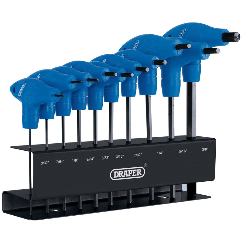Draper Imperial T-Handle Hex Key Set (10 Piece) - DR-33871 - Draper - Trade Counter Direct