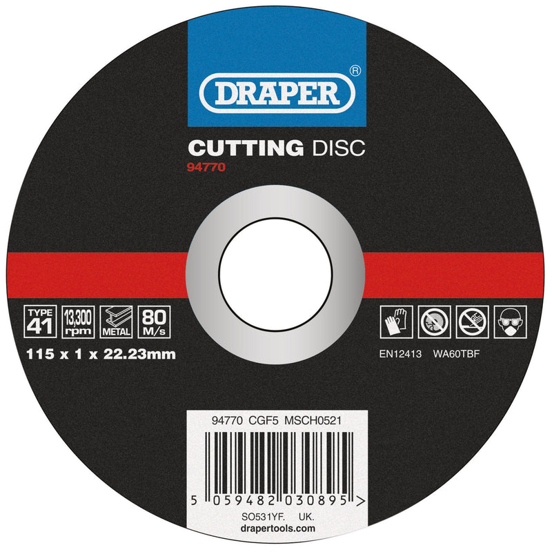 Draper Metal Cutting Disc - DR-94770 - Draper - Trade Counter Direct