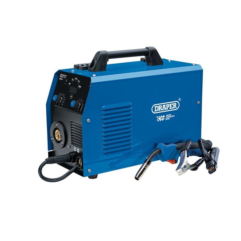 Draper MW160A Gas/Gasless MIG Inverter Multi - Welder Dti, 160A - (70047) - DR-70047 - Draper - Trade Counter Direct