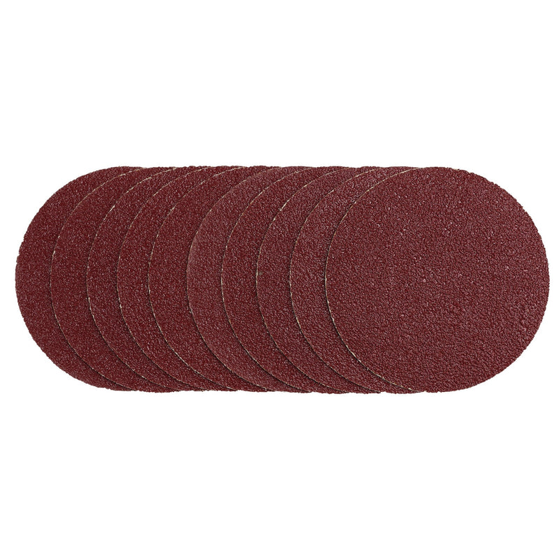 Sanding Discs, 125mm, Hook & Loop, 40G (Pack of 10)