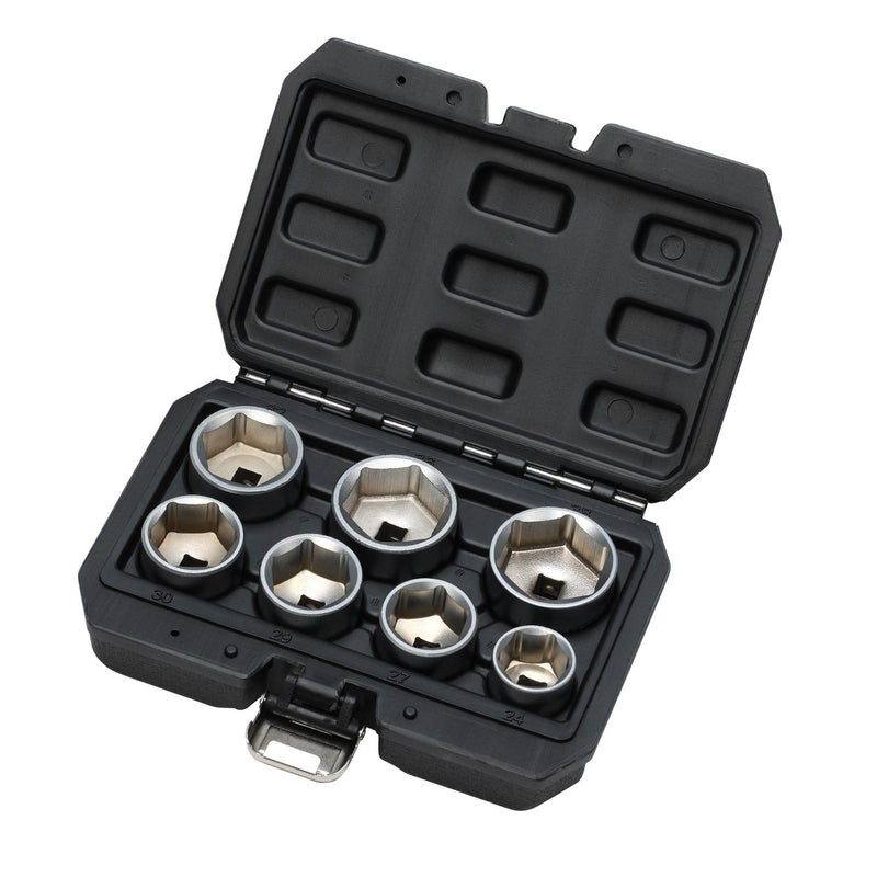 Oil Filter Socket Set, 3/8" Sq. Dr. (7 Piece)