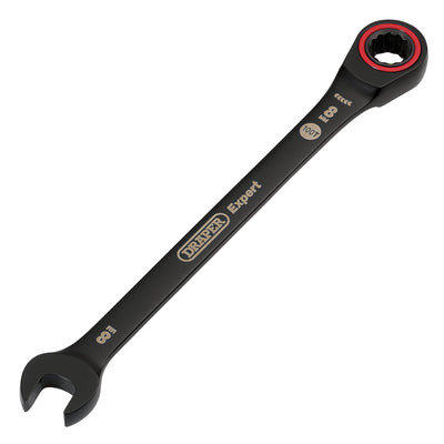 Draper Expert HI-TORQ® Metric Ratchet Combination Spanner, 8mm, Black