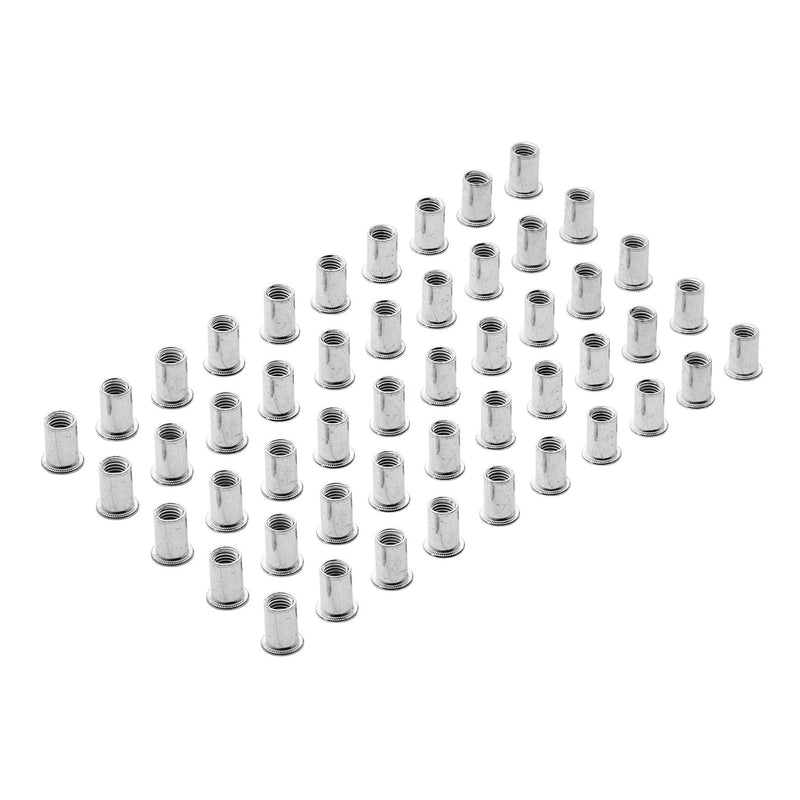 Zinc Plated Threaded Insert Rivet Nuts, M10 x 1.5mm (Pack of 50)