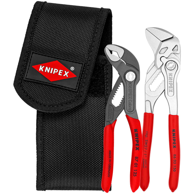 KNIPEX 00 20 72 V01 Mini Pliers Set In Belt Tool Pouch