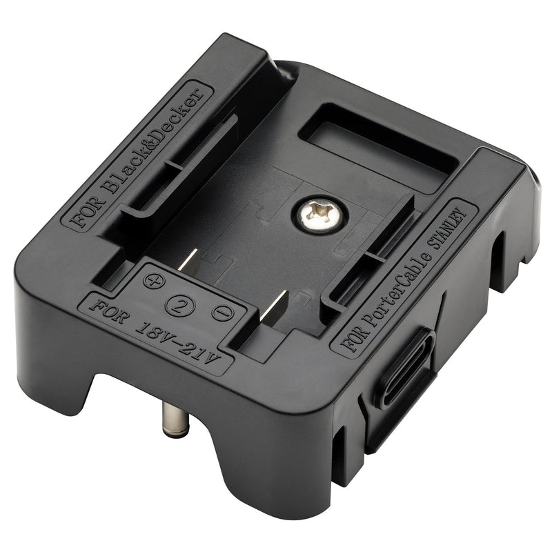24W AC/DC Hybrid Work Light Power Tool Battery Adaptor Compatible with BLACK+DECKER®, PORTER-CABLE® and STANLEY® for Stock No. 04673