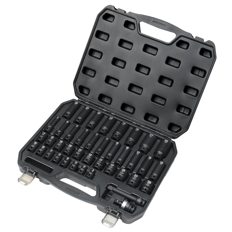Draper Hi-TORQ® Impact Socket Set, 1/2" Sq. Dr. (40 Piece)