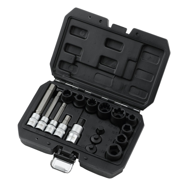 Brake Caliper Socket and Bit Set (17 Piece)