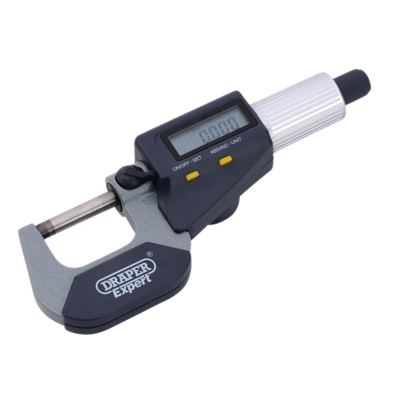Draper Expert Digital External Micrometer, 0-25mm