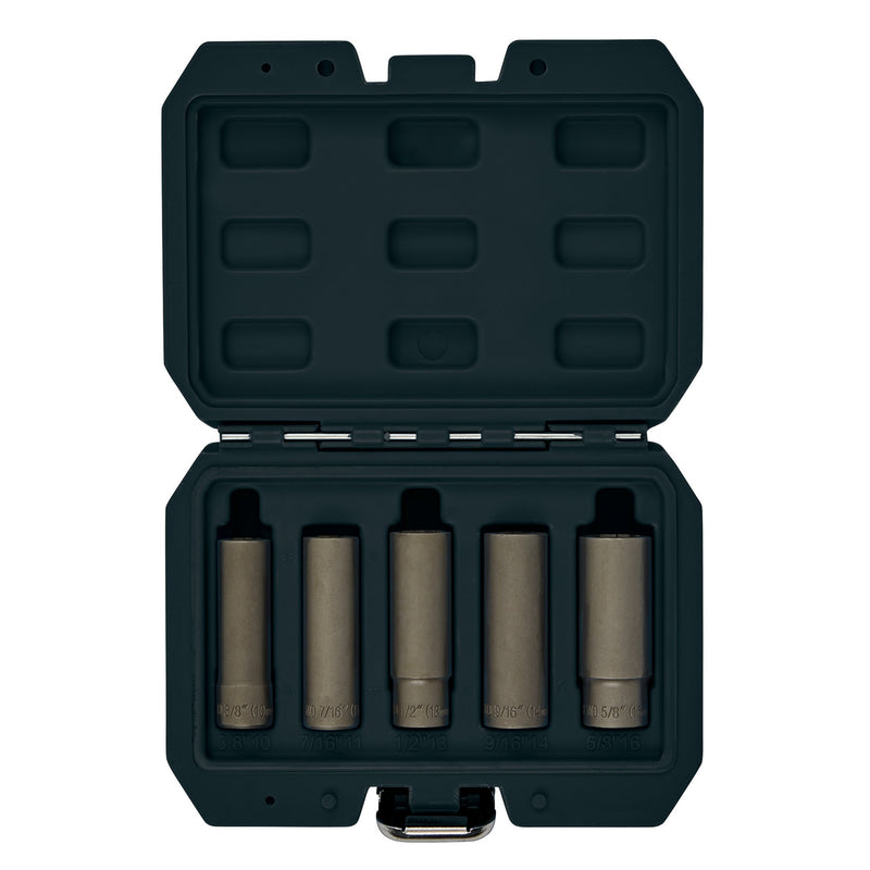 Wheel Nut Double Socket Set, 3/8" Sq. Dr. (5 Piece)