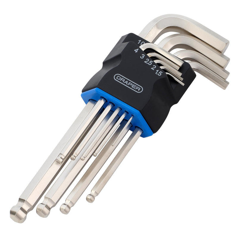 Metric Long Arm Ball End Hex Key Set (9 Piece)