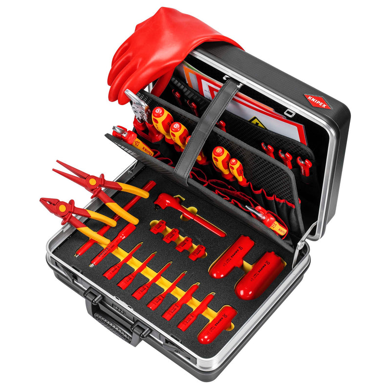 KNIPEX 00 21 05 EV Tool Case "Basic" E-Mobility , 34 Parts, 410mm