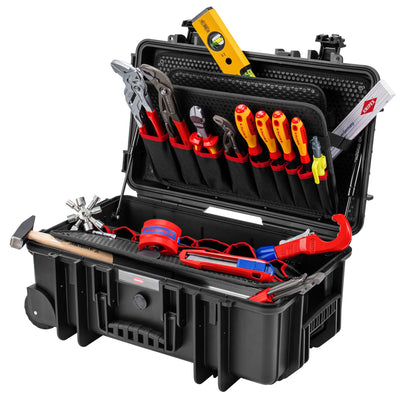 KNIPEX 00 21 33 S Tool Case "Robust26 Move" Plumbing, 17 Parts