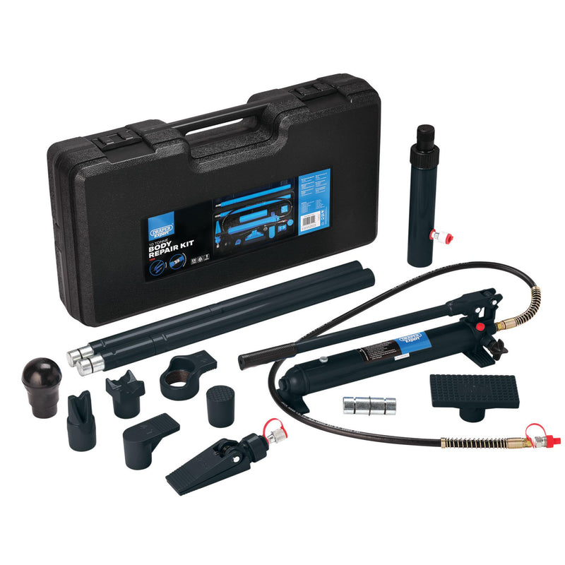Draper Expert Hydraulic Body Repair Kit, 10 Tonne (14 Piece)