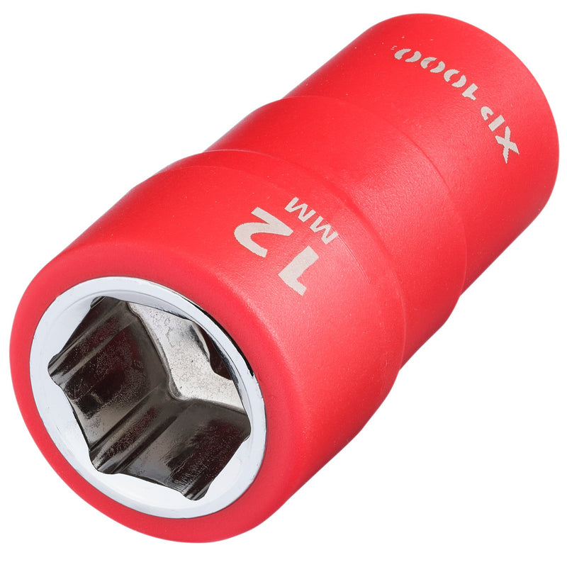 XP1000® VDE Socket, 1/4" Sq. Dr., 12mm