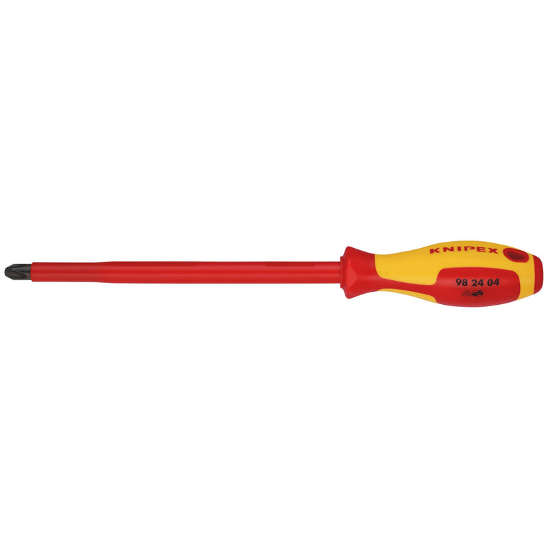 KNIPEX 98 24 04 VDE Insulated Screwdriver, PH4 x 200mm
