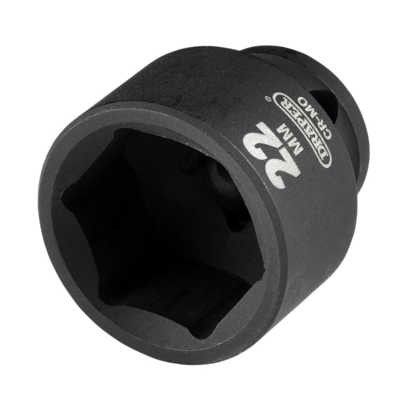 Draper HI-TORQ® Metric Impact Socket, 3/8" Sq. Dr., 22mm