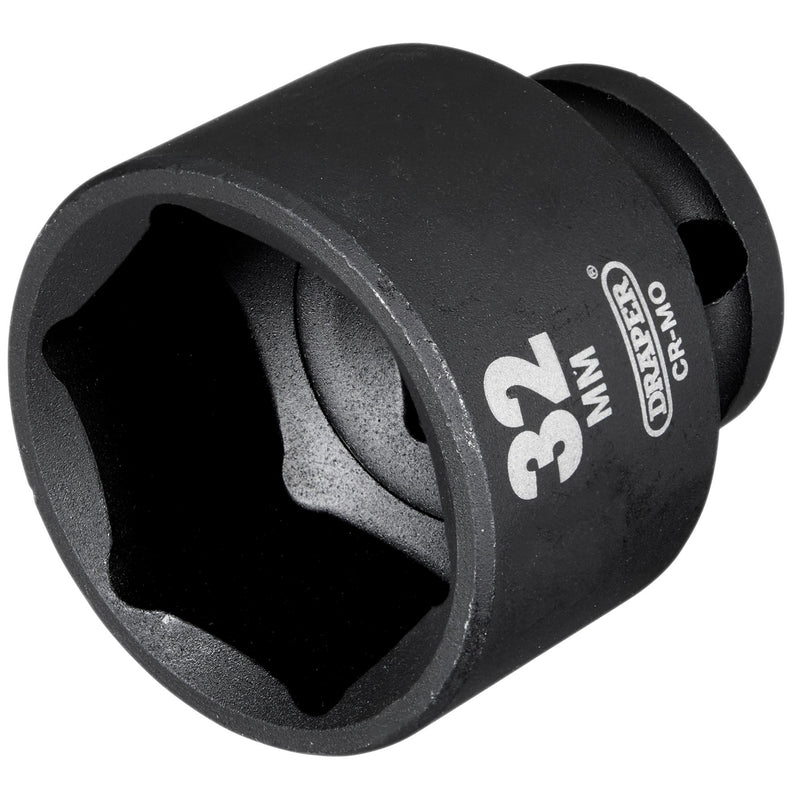 Draper Hi-TORQ® Impact Socket, 1/2" Sq. Dr., 32mm