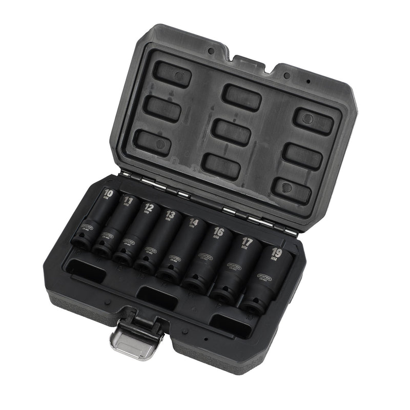 Draper HI-TORQ® Metric Deep Impact Socket Set, 3/8" Sq. Dr. (8 Piece)