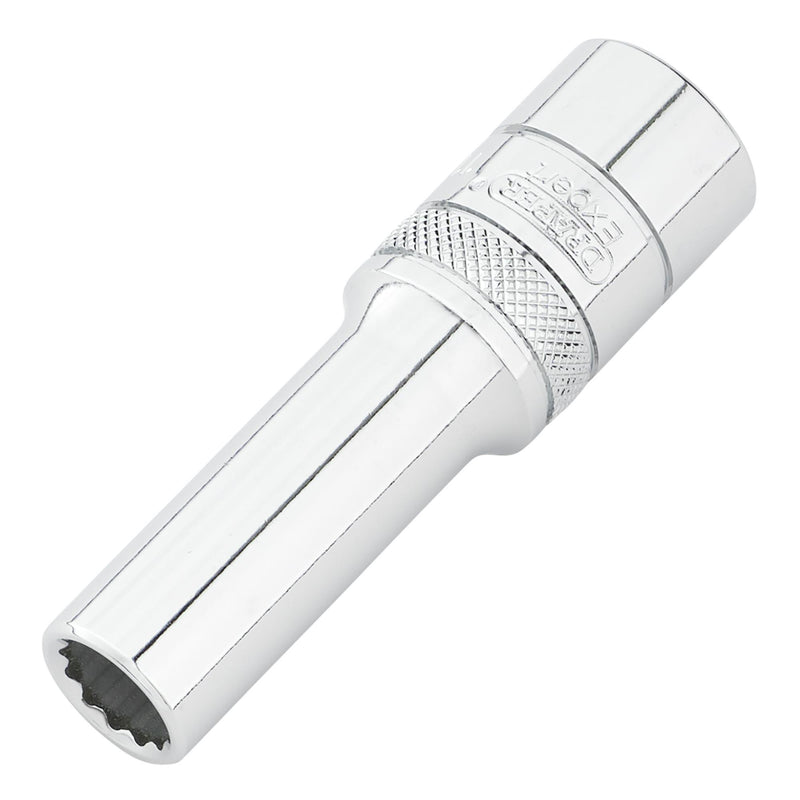 Draper Expert Metric Deep Socket, 1/2" Sq. Dr.,Polished Chrome, 11mm