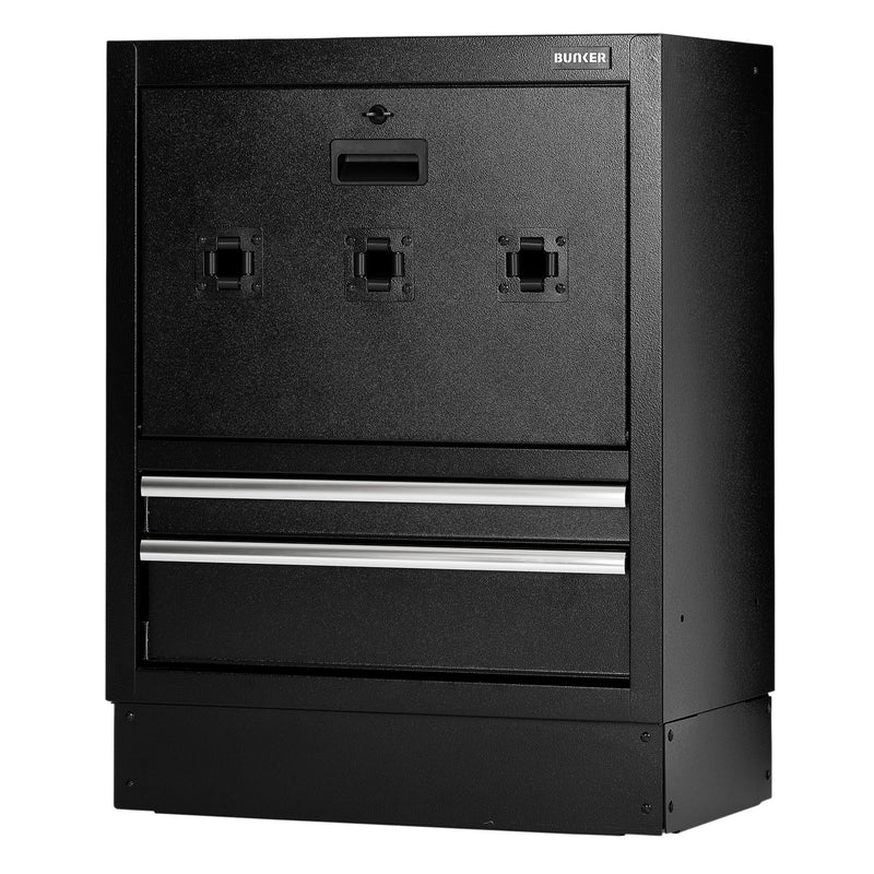 BUNKER Modular Floor Reel Cabinet, 2 Drawer, 680mm