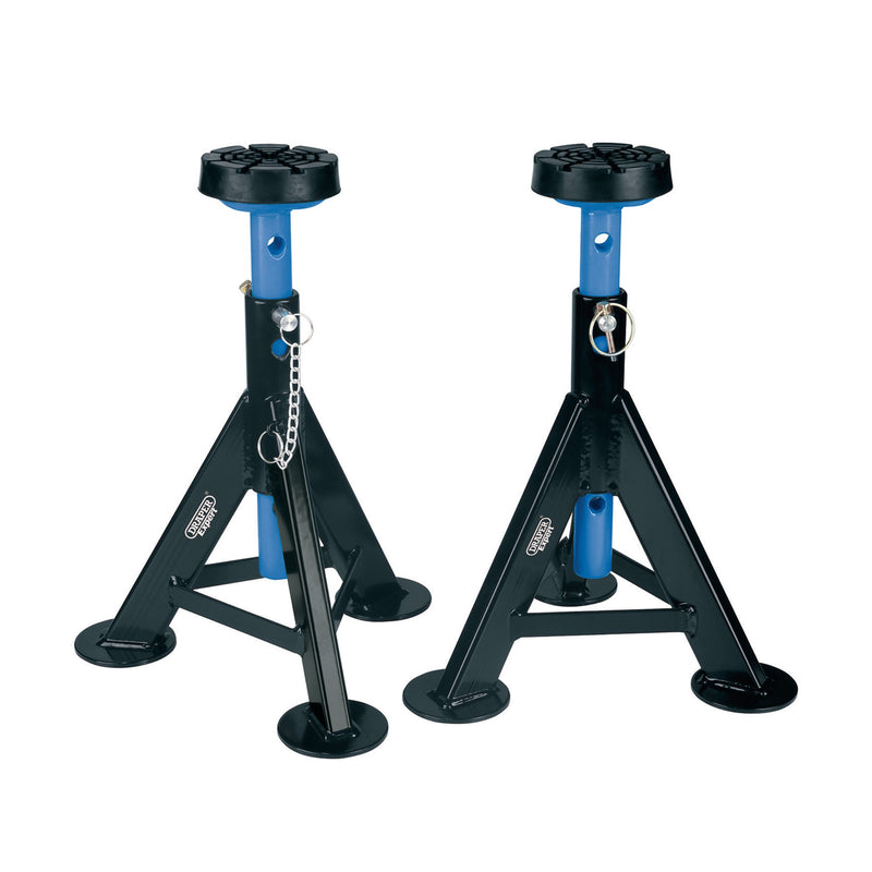 Draper Expert Axle Stands, 3 Tonne, Blue (Pair)