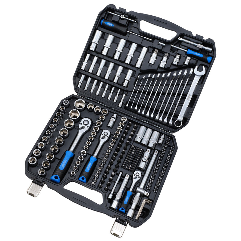 Draper HI-TORQ® Metric Socket and Bit Set, 1/4", 3/8" and 1/2" Sq. Dr. (219 Piece)